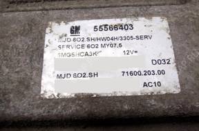 БЛОК УПРАВЛЕНИЯ OPEL ASTRA H 55566403 mjd602.sh +PIN