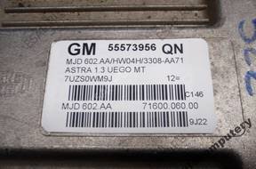 БЛОК УПРАВЛЕНИЯ OPEL ASTRA H 55573956qn mjd602.aa БЕЗ КОДА