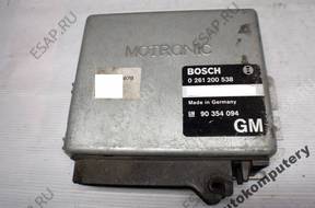 БЛОК УПРАВЛЕНИЯ OPEL ASTRA I 2.0 90354094 0261200538