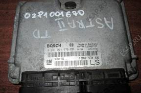 БЛОК УПРАВЛЕНИЯ OPEL ASTRA II  0281001670 , 90589736