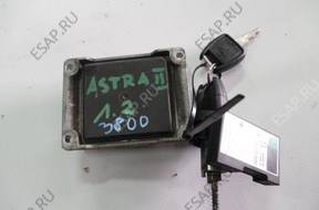 БЛОК УПРАВЛЕНИЯ OPEL ASTRA II 1,2 16V   ДВИГАТЕЛЕМ +