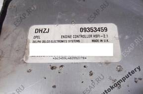 БЛОК УПРАВЛЕНИЯ OPEL ASTRA II 1.4 09353459 dhzj БЕЗ КОДА