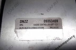 БЛОК УПРАВЛЕНИЯ OPEL ASTRA II 1.4 09353469 dnzz БЕЗ КОДА
