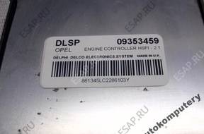 БЛОК УПРАВЛЕНИЯ OPEL ASTRA II 1.6 09353459 dlsp БЕЗ КОДА