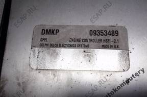 БЛОК УПРАВЛЕНИЯ OPEL ASTRA II 1.6 09353489 dmkp БЕЗ КОДА