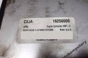 БЛОК УПРАВЛЕНИЯ OPEL ASTRA II 1.6 16250009 cxja БЕЗ КОДА