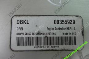 БЛОК УПРАВЛЕНИЯ OPEL ASTRA II 1.6 16V 09355929 DBKL