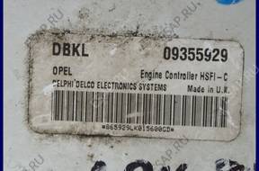 БЛОК УПРАВЛЕНИЯ   OPEL ASTRA II 1.6 DBKL 09355929