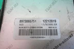 БЛОК УПРАВЛЕНИЯ OPEL ASTRA II 1.7 DTI 12212819 8973065751