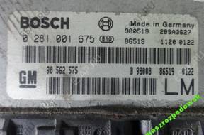 БЛОК УПРАВЛЕНИЯ OPEL ASTRA II G 0281001675 90562575