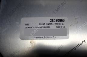 БЛОК УПРАВЛЕНИЯ OPEL ASTRA III 1.6 28020960 mt35 БЕЗ КОДА