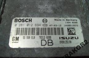 БЛОК УПРАВЛЕНИЯ  OPEL ASTRA III 1.7 CDTI  DB  0281012694