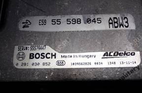 БЛОК УПРАВЛЕНИЯ OPEL ASTRA IV 55598045 0281030852 +PIN