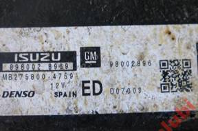 БЛОК УПРАВЛЕНИЯ OPEL ASTRA MERIVA 8980028969 mb2758004759