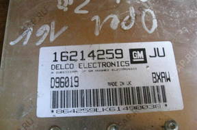 БЛОК УПРАВЛЕНИЯ OPEL ASTRA VECTRA 16214259 JU D96019 BXAW