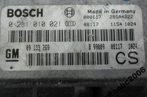 БЛОК УПРАВЛЕНИЯ OPEL BOSCH 09133269 0281010021