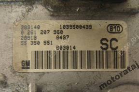 БЛОК УПРАВЛЕНИЯ OPEL CORSA 0261207960 55350551 SC