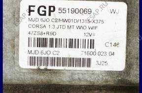 БЛОК УПРАВЛЕНИЯ   OPEL CORSA 1.3 JTD 55190069
