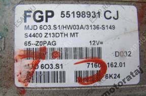 БЛОК УПРАВЛЕНИЯ OPEL CORSA 1.3CDTI  55198931CJ MJD603.S1