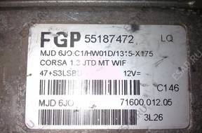 БЛОК УПРАВЛЕНИЯ OPEL CORSA 1.3CDTI MJD6JO.C1 55187472
