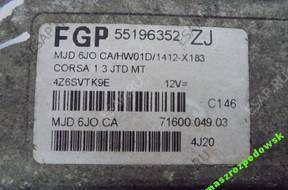 БЛОК УПРАВЛЕНИЯ   OPEL CORSA FGP 55196352 ZJ