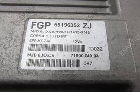 БЛОК УПРАВЛЕНИЯ   OPEL CORSA FGP 55196352 ZJ