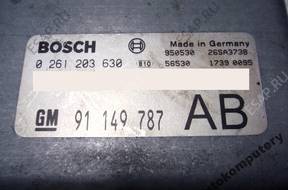 БЛОК УПРАВЛЕНИЯ OPEL FRONTERA 91149787 0261203630