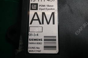 БЛОК УПРАВЛЕНИЯ OPEL GM   13111457 5WK46002 124E
