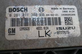 БЛОК УПРАВЛЕНИЯ  OPEL ISUZU Z17DTH 1,7CDTI 0281011380 LK