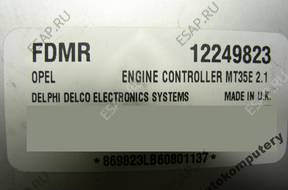 БЛОК УПРАВЛЕНИЯ OPEL MERIVA 12249823 fdmr mt35 2.1 + PIN