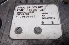 БЛОК УПРАВЛЕНИЯ OPEL MERIVA 1.8 55355042 5wk9384 OPIS