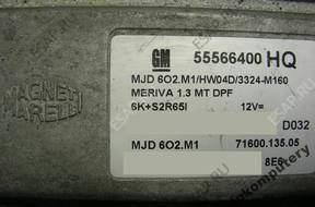 БЛОК УПРАВЛЕНИЯ OPEL MERIVA 55566400hq mjd602.m1 БЕЗ КОДА