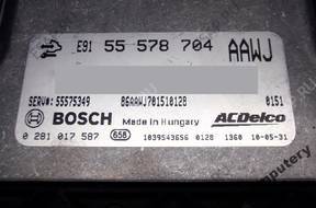 БЛОК УПРАВЛЕНИЯ OPEL MERIVA B 55578704 0281017587