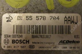БЛОК УПРАВЛЕНИЯ OPEL MERIVA BI 0281017587 55578704 AAWJ