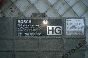 БЛОК УПРАВЛЕНИЯ OPEL OMEGA 3.0 AUT. 0260002169 96016551