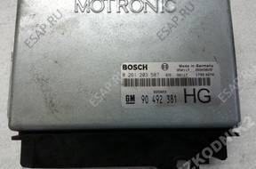 БЛОК УПРАВЛЕНИЯ OPEL OMEGA 90492381 HG  0261203587
