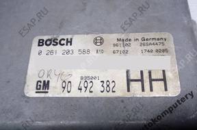 БЛОК УПРАВЛЕНИЯ OPEL OMEGA B 2.5 90492382 0261203588