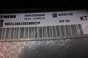 БЛОК УПРАВЛЕНИЯ OPEL OMEGA B FL 2.5 96026138 5WK38590AK