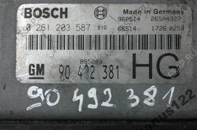 БЛОК УПРАВЛЕНИЯ OPEL OMEGA B X20SE 0261203587 90492381 HG