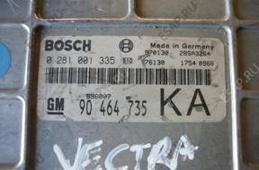 БЛОК УПРАВЛЕНИЯ    Opel Vectra 0281001335