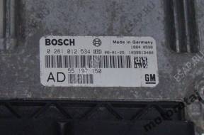 БЛОК УПРАВЛЕНИЯ OPEL VECTRA 0281012534 55197150 AD GM