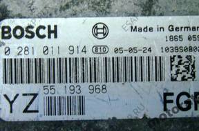 БЛОК УПРАВЛЕНИЯ OPEL VECTRA 1.9 0281011914 55193968 YZ