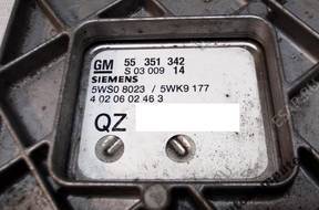 БЛОК УПРАВЛЕНИЯ OPEL VECTRA 55351342 5wk08023 5wk9177 PIN