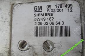 БЛОК УПРАВЛЕНИЯ   OPEL VECTRA 5WK9182 09179499