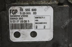 БЛОК УПРАВЛЕНИЯ   OPEL Z18XE 55555600 5WK9393