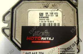 БЛОК УПРАВЛЕНИЯ OPEL Z18XE ASTRA 09158670 5WK9153