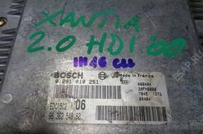 БЛОК УПРАВЛЕНИЯ P 406 Xantia 2.0 HD 0281010251 9636254880