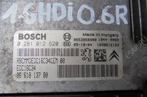 БЛОК УПРАВЛЕНИЯ PARTNER 1,6 HDI 06 год, 0281012620 9661813780