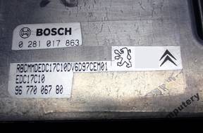 БЛОК УПРАВЛЕНИЯ PARTNER BERLINGO 9677006780 0281017863