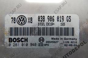 БЛОК УПРАВЛЕНИЯ   PASSAT  0281010940 038906019GS